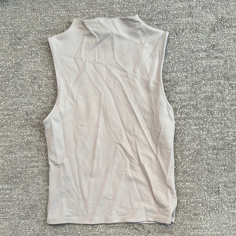 Sleeveless Cream Top
